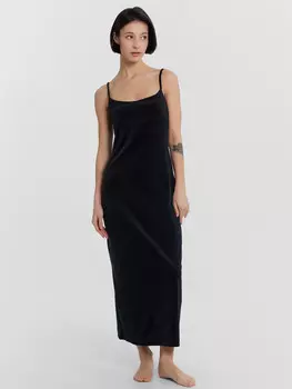 Платье домашнее женское черное