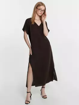 Платье домашнее женское коричневое