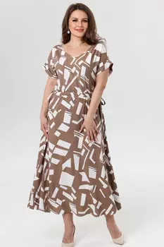 Платье кофейный