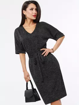 Платье офисное трикотажное