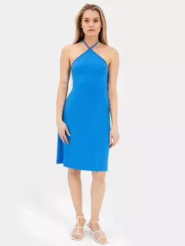 Платье женское синее