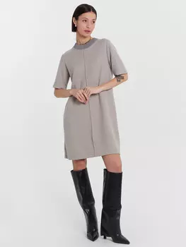 Платье женское серое
