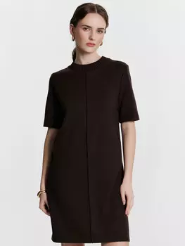 Платье женское коричневое