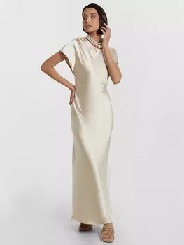 Платье женское кремовое