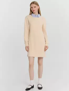 Платье женское бежевое