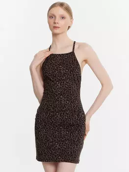 Платье женское домашнее леопардовое