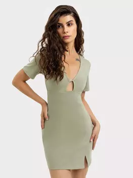 Платье женское домашнее в зеленом оттенке