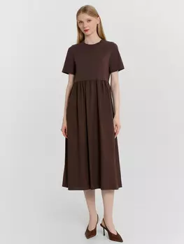 Платье женское коричневое