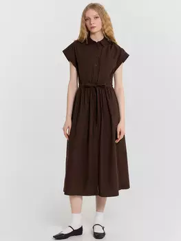 Платье женское коричневое