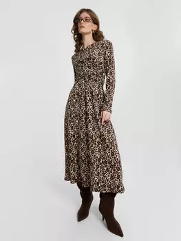 Платье женское леопардовое
