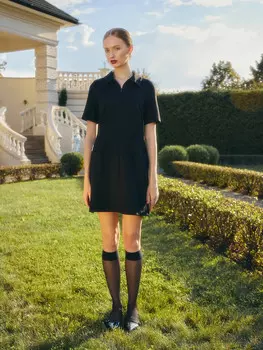 Платье женское мини в черном цвете