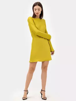 Платье женское мини в зеленом оттенке