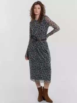 Платье женское с цветочным принтом