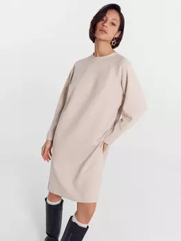 Платье женское в светло-бежевом оттенке