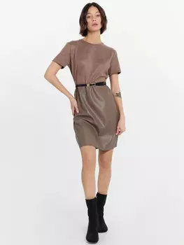 Платье женское бежевое