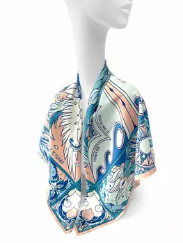 Платок "Царевна Лебедь", 90*90