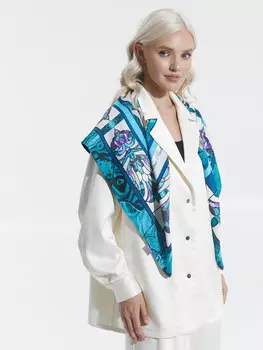 Платок "Каменный цветок", 90*90