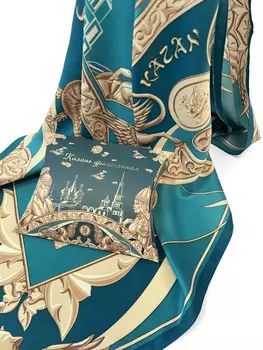 Платок "Казань драгоценная" 90*90