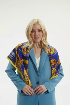 Платок "Пермский звериный стиль", 90*90