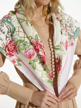 Платок "Соловей", 90*90