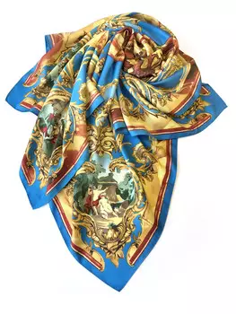 Платок "Янтарная комната", 90*90