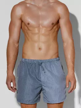 Плавательные шорты мужские в полоску