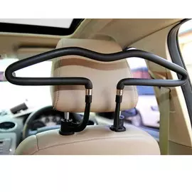 Плечики с креплением на подголовник, в пвх оплетке, черный