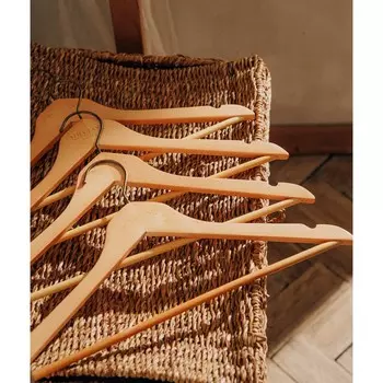 Плечики - вешалки для одежды sl home, 4 шт., дерево лотос, 4424.5 см