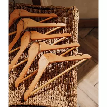 Плечики - вешалки для одежды sl home, 5 шт., детские, дерево лотос, 3321 см