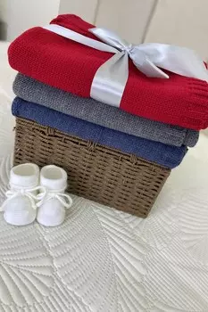 Плед вязаный