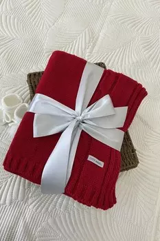 Плед вязаный