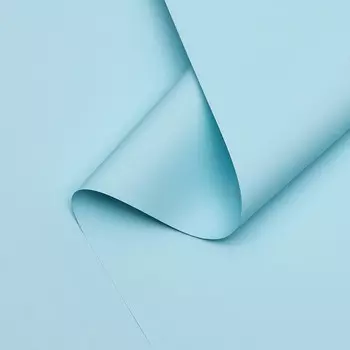 Пленка для цветов тонированная, матовая, голубой, 0.510 м ±1 см, 65 мкм