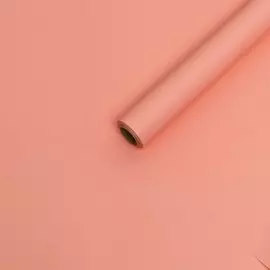 Пленка для цветов тонированная, матовая, лосось пастель, 0,5 х 10 м, 70 мкм