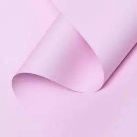 Пленка для цветов тонированная, матовая, нежная сирень, 0,5 х 10 м, 70 мкм