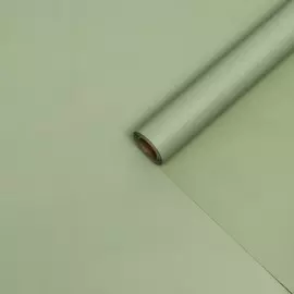 Пленка для цветов тонированная, матовая, оливковый, 0,5 х 10 м, 70 мкм