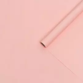 Пленка для декора и флористики, матовая, 65 микрон, пудра, 56 см10 м ( + - ) 1 см