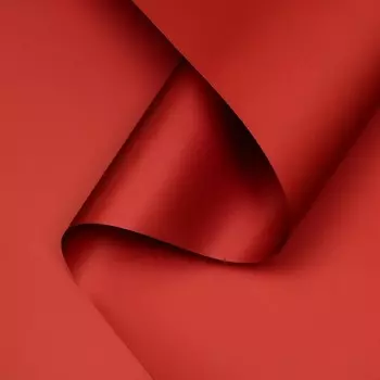 Пленка матовая, базовые цвета, красная, 57 см10 м