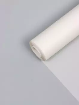 Пленка матовая для цветов и декора, pastel, белая 0.597 м 180 г
