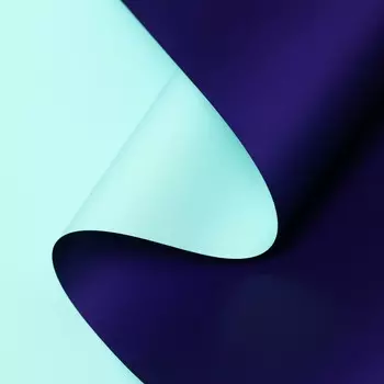 Пленка матовая, светло - бирюзовый, синий, 0.5810 м