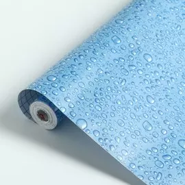 Пленка самоклеящаяся d&b 3888, 0.458 м, капли голубые