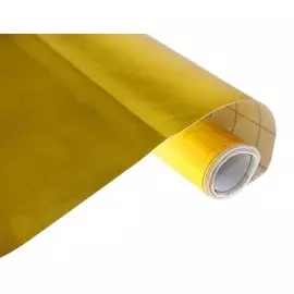 Пленка самоклеящаяся, металлизированная, золотая, 0.45 х 3 м, 30 мкм