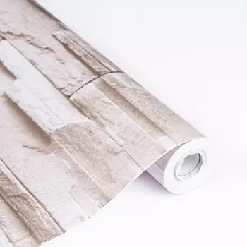 Пленка самоклеящаяся плитка серая 10м*45см