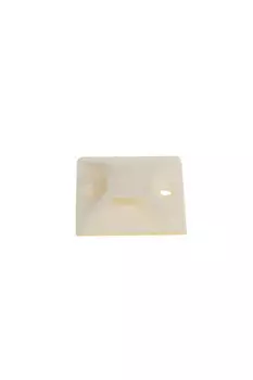 Площадка под хомут-стяжку тундра, 3030 мм, белая, 50 шт.