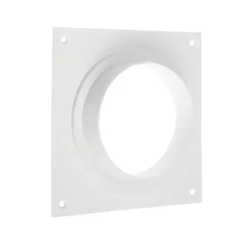 Площадка торцевая zein, 150х150 мм, d=100 мм, с фланцем