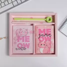 Набор: обложка для паспорта полноцвет, блокнот прикол и ручка