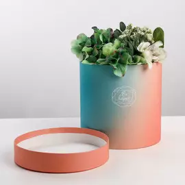 Подарочная коробка круглая