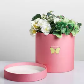 Подарочная коробка круглая