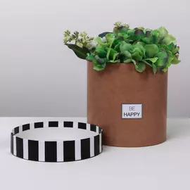 Подарочная коробка круглая