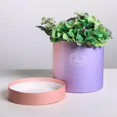 Подарочная коробка круглая