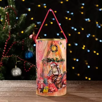 Подарочная новогодняя коробка - тубус